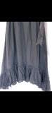 RitaNoTiara Black Cotton gauze asymmetric Maxi Skirt