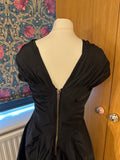 All Saints Bounty Dress small UK 10 12 EU 40 US 8 Black taffeta steampunk Gothic
