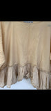 RitaNoTiara Cream voile frill  top longer