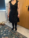 All Saints Bounty Dress small UK 10 12 EU 40 US 8 Black taffeta steampunk Gothic
