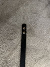 BNWOT Streets Ahead Mia Heart leather belt L black silver made in USA adjustable