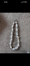 New white Edison pearl choker needs ties attaching.
