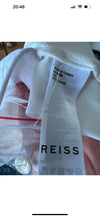 BNWT Reiss Gigi Cotton Blend Maxi Skirt white UK 14 US 10 EU 42 occasion full