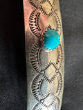 4in Turquoise 7 Silver Hair Barrette