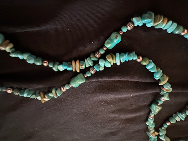 Carolyn Pollack Relios silver and turquoise nugget necklace