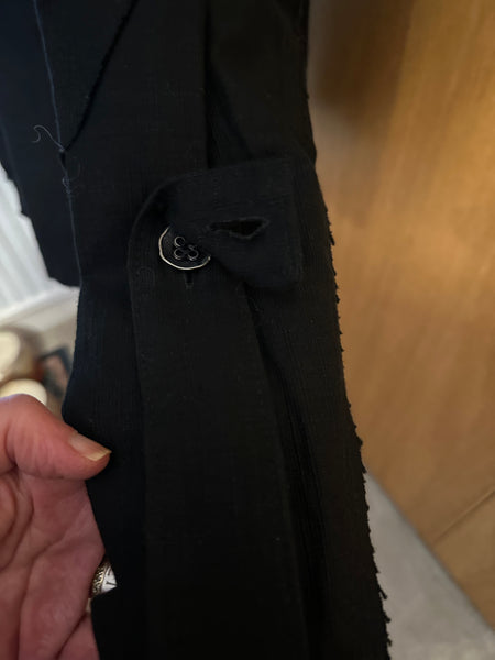 BNWT Black Avant Garde jacket La Haine L up to UK 16 US 12 gothic goth unisex