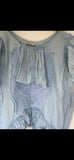 Pale Blue Vintage crochet sleeveless Top