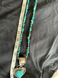 Carolyn Pollack Relios silver and turquoise nugget necklace