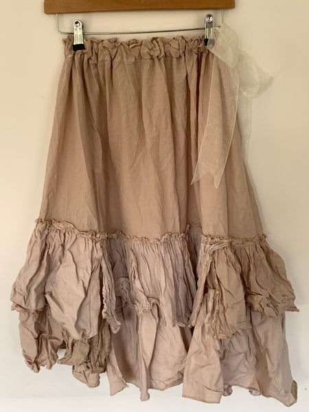 RitaNoTiara Cream Maxi Petticoat Skirt
