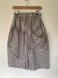 RitaNoTiara Striped Pirate Big Pocket Pants Cropped