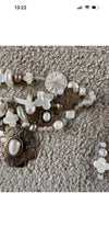 Kim Yubeta OOAK cross charm bracelet mother of pearl silver certificate western