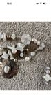 Kim Yubeta OOAK cross charm bracelet mother of pearl silver certificate western