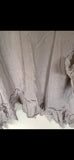 Pale Grey Janey raw edge pirate shirt