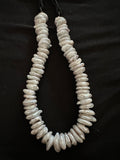 Old stock Large luminous white coin pearl Necklace