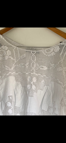RitaNoTiara OOAK Vintage lace top