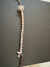 Deeta By Design Pink Conch silver heart bracelet