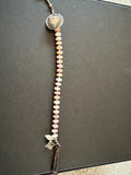 Deeta By Design Pink Conch silver heart bracelet