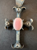 Chimney Butte Large signed sterling gothic cross pendant