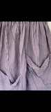 RitaNoTiara stripe vintage lavender ticking big pocket pants