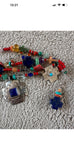 Kim Yubeta OOAK cross charm bracelet lapis spiny silver cert south western boho