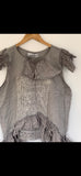 Pale Grey Vintage crochet sleeveless Top