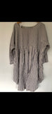 May Ticking blue Stripe  Cotton Dress One Size