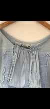 Pale Blue Vintage crochet sleeveless Top