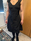 All Saints Bounty Dress small UK 10 12 EU 40 US 8 Black taffeta steampunk Gothic