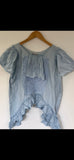 Pale Blue Vintage crochet sleeveless Top