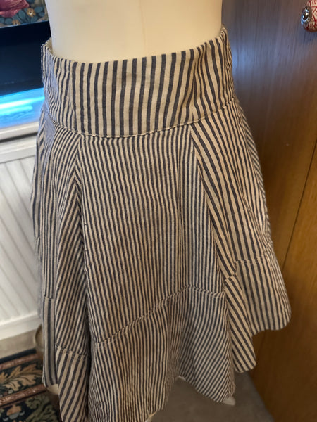 All Saints vintage Celestina full stripe 100% cotton skirt underskirt Uk 8 - 14
