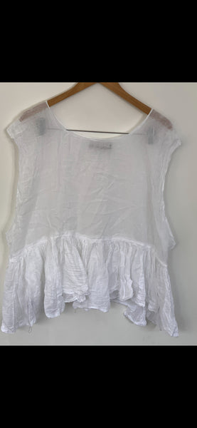 RitaNoTiara Romy white tank top
