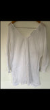 Simple White Gauze cotton  Top