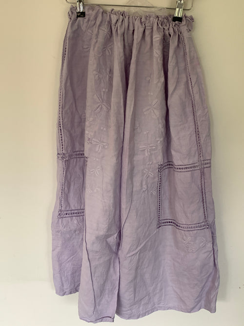 RitaNoTiara Lilac Embroidered Bloomers Pants OOAK F/S Seconds