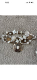 Kim Yubeta OOAK cross charm bracelet mother of pearl silver certificate western