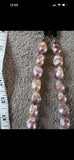 Baroque Edison Pearls iridescent necklace pinks new adjustable length