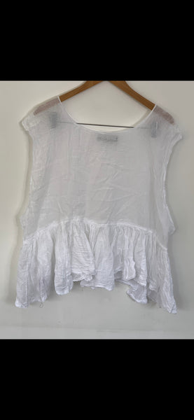 RitaNoTiara Romy white tank top