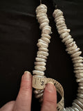 Old stock Large luminous white coin pearl Necklace