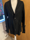 BNWT Black Avant Garde jacket La Haine L up to UK 16 US 12 gothic goth unisex