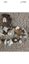 Kim Yubeta OOAK cross charm bracelet mother of pearl silver certificate western