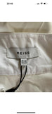 BNWT Reiss Gigi Cotton Blend Maxi Skirt white UK 14 US 10 EU 42 occasion full