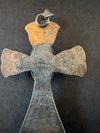 Large Silver Spiny Oyster Cross Pendant Navajo