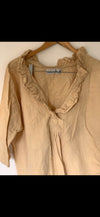 Saffy Cream Cotton Prairie Top One Size
