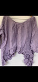 3/4 Sleeve Artist shirt Lavender Cotton