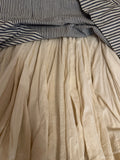 All Saints vintage Celestina full stripe 100% cotton skirt underskirt Uk 8 - 14