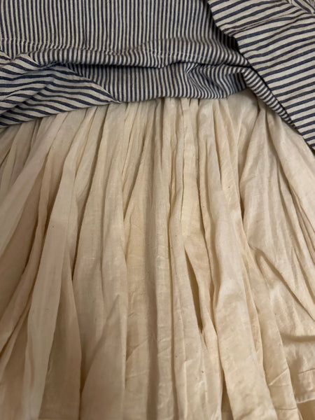 All Saints vintage Celestina full stripe 100% cotton skirt underskirt Uk 8 - 14