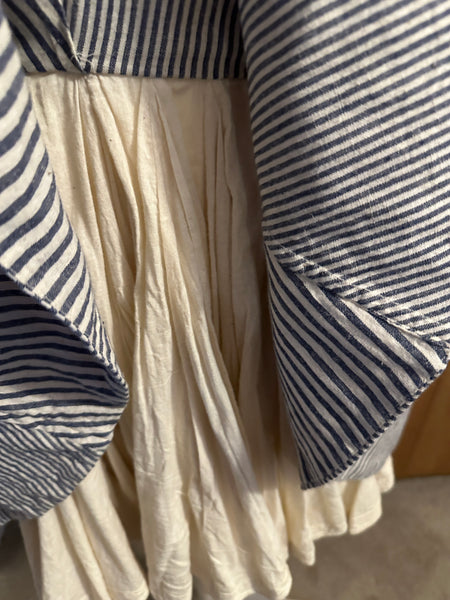 All Saints vintage Celestina full stripe 100% cotton skirt underskirt Uk 8 - 14