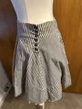 All Saints vintage Celestina full stripe 100% cotton skirt underskirt Uk 8 - 14