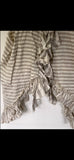 OOAK Linen stripe waistcoat