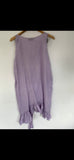 RitaNoTiara Lavender cotton silk voile ruffle 2 piece suit