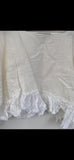 RitaNoTiara White linen boxy frill top